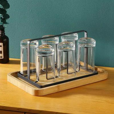Metal Glass Holder for Kitchen Countertop Organization